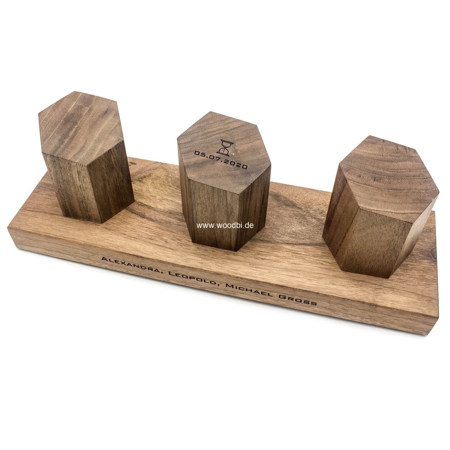 Uhrenaufsteller aus Holz